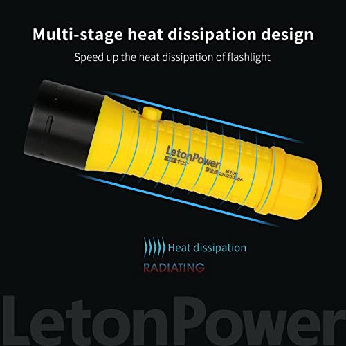 Lanterna de mergulho,LetonPower lanterna de mergulho profissional,1500 lumens lanterna a prova d'ág