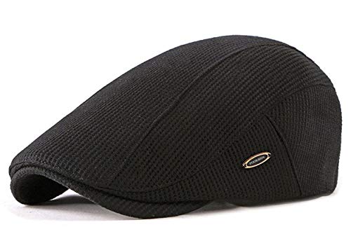 Casquette Souple Homme Coton Hiver Plate Bérets Réglable Chapeaux Cover