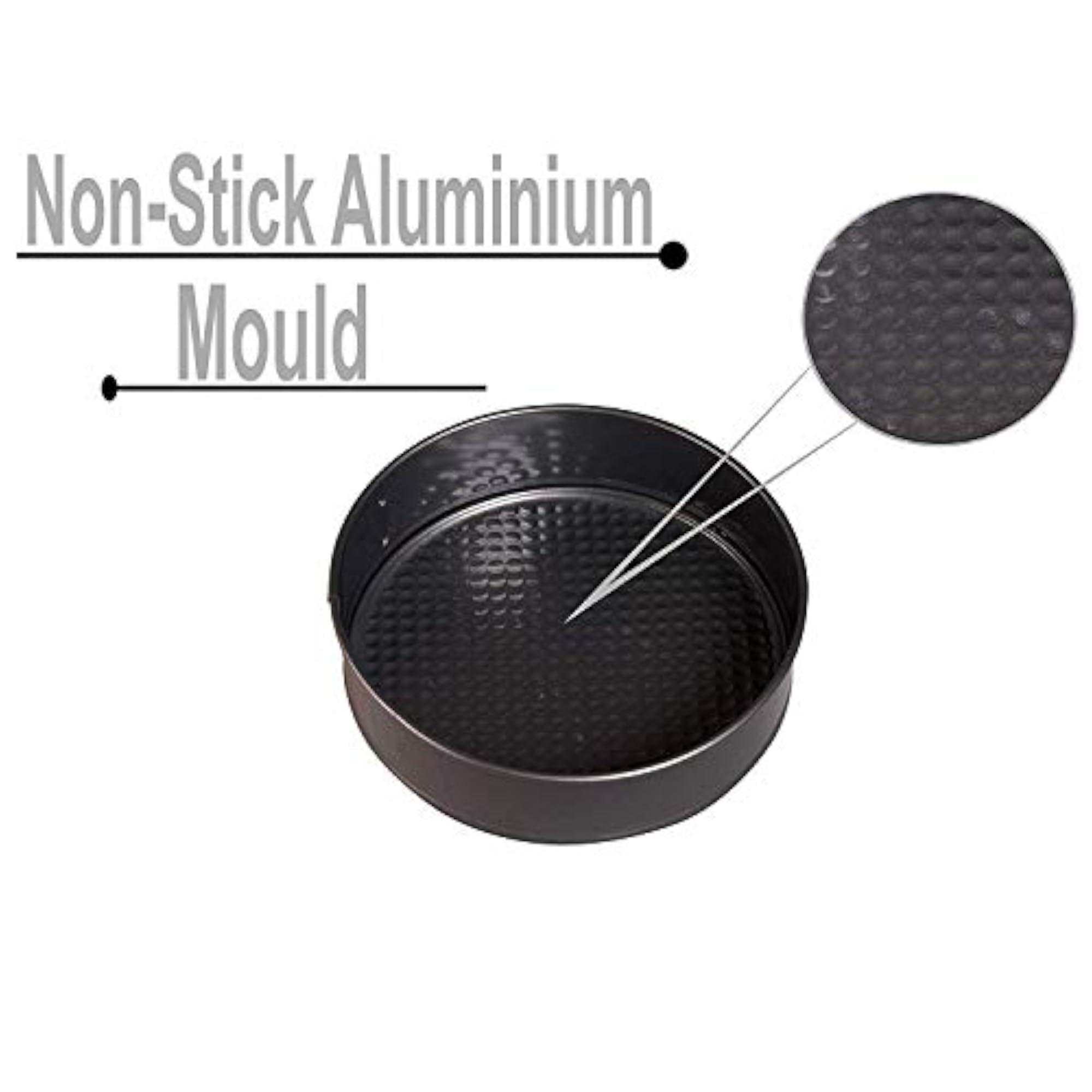 3 Pcs Teflon Coated Spring Form Cake Mould Pan Set