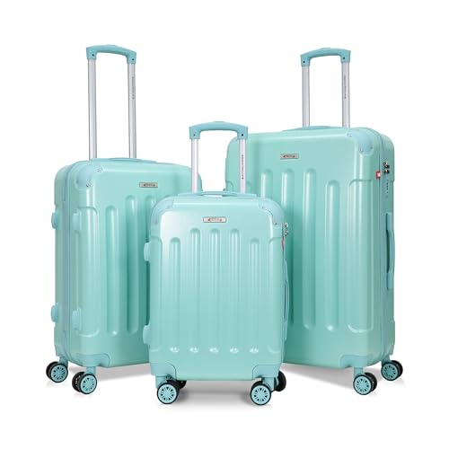 Image of AMERICAN TRAVELLER Rockstar Polycarbonate Trolley Bag | Set of 3 | Lightweight Durable Hard Shell | TSA Type Lock | Anti-Theft Zip | 360 Disc Spinner Wheels | Telescopic Handle.