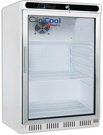 CliniCool Silver Series Prime 4. 6 Cu. Ft. Built-in Undercounter Glass Door Pharmacy/Vaccine Refrigerator