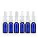 6Pcs 10ml/0.34oz Glass Nasal Spray Bottles - Portable Empty Refillable Fine Mist Sprayers Atomizers Cosmetic Makeup Perfume Storage Container Vials(Blue)