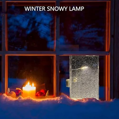 Image of Kids DIY Snowfall Lamp with Street Light Snow lamp- Handmade Snow Scenery Night Light for Christmas Decor, Birthday Gifts, and Family Fun