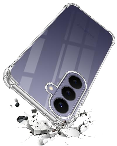 Image of Jkobi Shockproof Crystal-Clear Back Cover for Samsung Galaxy S26 Plus (Anti Yellow Case | Drop & Camera Protection | Hard Polycarbonate)