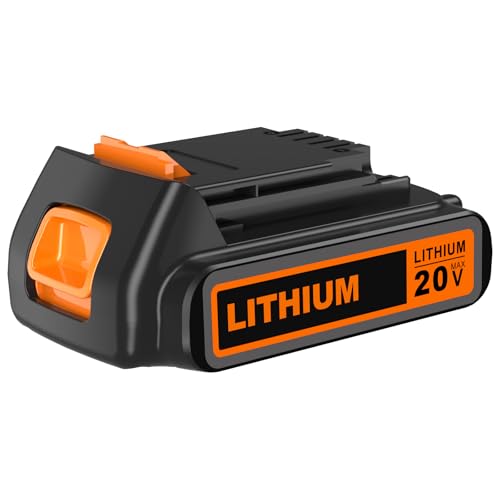 Ymawetia LBXR20 20 Volt MAX 2.0Ah Lithium Battery Compatible with Black and Decker 20v Lithium Battery LBXR20 LBX20 LB20 LB2X4020 Compatible with All Power 20V Black and Decker Power Tools