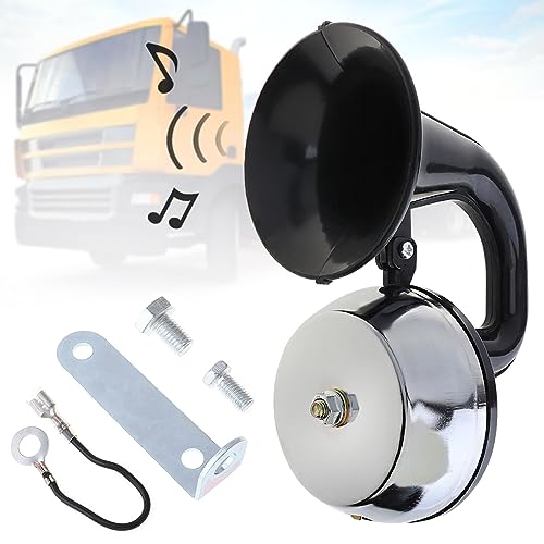 Air Horns Car Air Electric Snail Horn 125DB Super Loud Train Horn for Truck with Bracket 12V for Vehicle Car SUV Trucks Trains Lorrys Cars Boats Ship (12V)