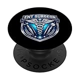 ETN Chirurg Caduceus Hals-Nasen-Ohrenheilkunde HNO-Heilkunde MD PopSockets Klebender PopGrip