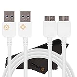 Spark Electronics 2PCS (1M) 3FT OEM Design High Quality Thick New Micro USB 3.0 Fast Charging Sync Data Cable Transfer Cord For Samsung Galaxy Note 3 III N9000 Galaxy S5 i9600