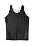 Ma Croix Mens Reversible Mesh Basketball Jersey Quick Drying Sleeveless Tank Top Active Made in USA (2X-Large, 1ih05_Black)