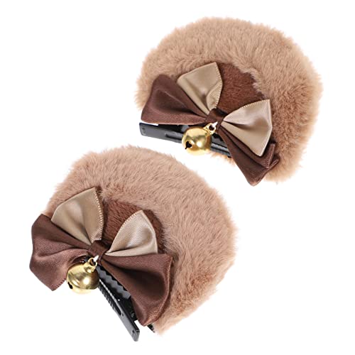 Pince à cheveux oreille d'ours avec barrettes en fer durables
