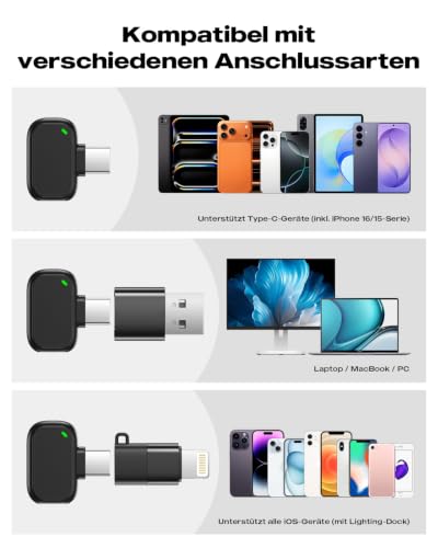 WARM BOX Handy Mikrofon Mini für iPhone Android und PC,für TikTok,Interview – Ansicht 6