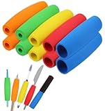 10Pcs Foam Grip Tubing, Adaptive Utensils for Elderly No-Cut Foam Grip Aid for Utensils Comfortable Padding for Disabled & Arthritic Hands, 3.5 Inch, Easy to Use