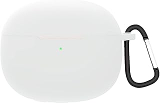 GIOPUEY Cilicone Case for Xiaomi Buds 3T PRO, Xiaomi Buds 3T PRO Case, Ultrathin, Scratch Resistant, Xiaomi Buds 3T PRO Cover - White