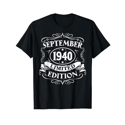 Septiembre de 1940 Edición Limitada Regalo Nacido En Septiembre de 1940 Camiseta