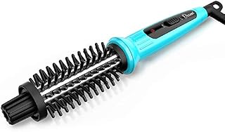 Ovonni Mini Travel Curling Iron Brush, 3/4 Inch Dual Voltage Ceramic Tourmaline Ionic
