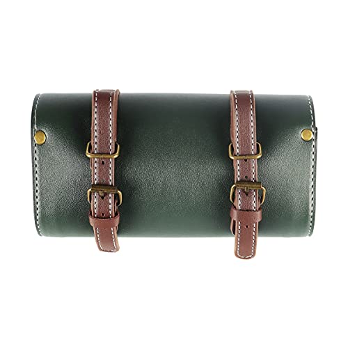 Bolsa lateral impermeable para horquilla de motocicleta YIBO, bolsa rápida de liberación, bolsa de herramientas pequeña de cuero verde miniatura 2