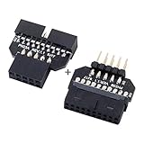 Cablecc 1set Reversible USB 2.0 9Pin Housing to Motherboard USB 3.0 20pin Header Female Adapter - Image 5