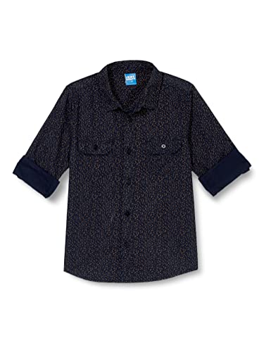 Image of Amazon Brand - Jam & Honey Boys Boys 100% Cotton Printed Full Sleeves Shirt | Age 2-12 Years