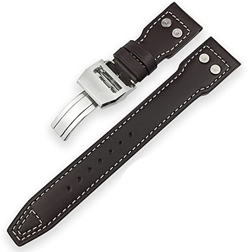 Bracelet de montre de veau anti irritation pour remplacer votre vieux bracelet IWC Mark