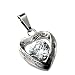 R.H. Jewelry Mother in Law Heart Stainless Steel CZ Pendant Necklace Thank You for Raising the Man
