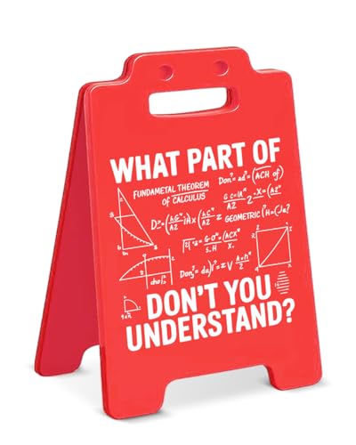 Funny Math Desk Sign – What Part of the Fundamental
