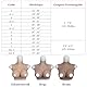 Yuewen Silikon Brustprothesen Touch Soft C-K Cup Realistische Silikon Brust Platte für Transgender Crossdresser Cosplay Dress Up (Beige, G-Silikonfüller)