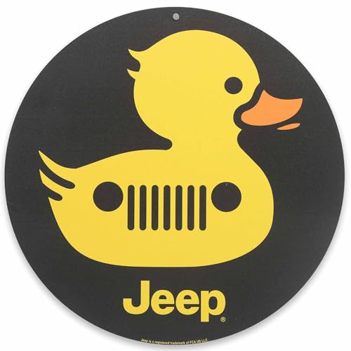Jeep Grille Duck Metal Sign