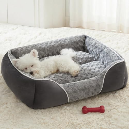 RRPETHOME Dog Beds Medium Sized Dog,Washable Rectangle Dog Bed for Medium Dogs,Orthopedic Pet Sofa Bed, Dog Couch Bed with Anti-Slip Bottom