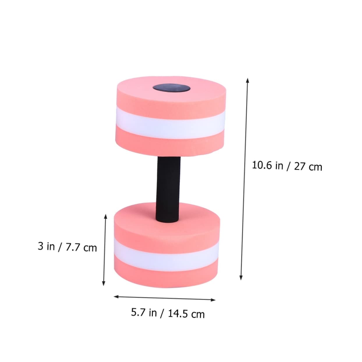 POPETPOP 2Pcs Pink Eva Water Dumbbells for Aquatic Exercise Water Resistance Barbells for Pool Aerobics Strength Training for Low Impact Workouts