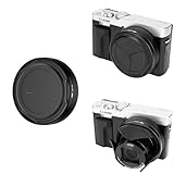 JJC Metal Auto Open & Close Lens Cap Compatible with Panasonic Lumix DC-TZ99, ZS99 Camera, Internal EVA and Silicone Design, Lens Cap Cover (Not Cause Vignetting)