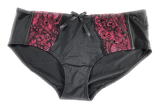 Marie Meili Milena Hipster Panty Small Black/Fushia