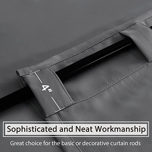 H.VERSAILTEX Blackout Curtains Thermal Insulated Window Treatment Panels Room Darkening Blackout Drapes for Living Room Back Tab/Rod Pocket Bedroom Draperies, 52 x 45 Inch, Bluish Gray, 2 Panels by H.VERSAILTEX - Image 9