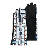 RainCaper Frank Lloyd Wright Women's Texting Gloves Warm Touch Screen Gloves All-season Travel, Museum & Fashion Gloves (Waterlilies)