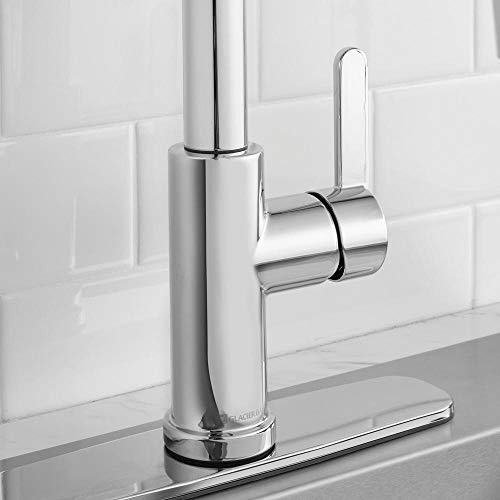 Glacier Bay Paulina Single-Handle Pull-Down Sprayer Kitchen Faucet With Turbospray And Fastmount Including Soap Dispenser In Chrome #TOP5