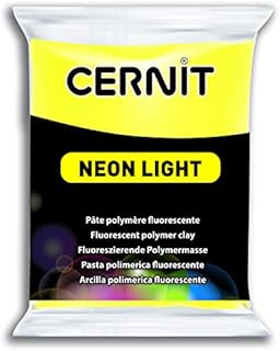 Cernit 1-Piece Clay NEON 56 G GREEN, GREEN