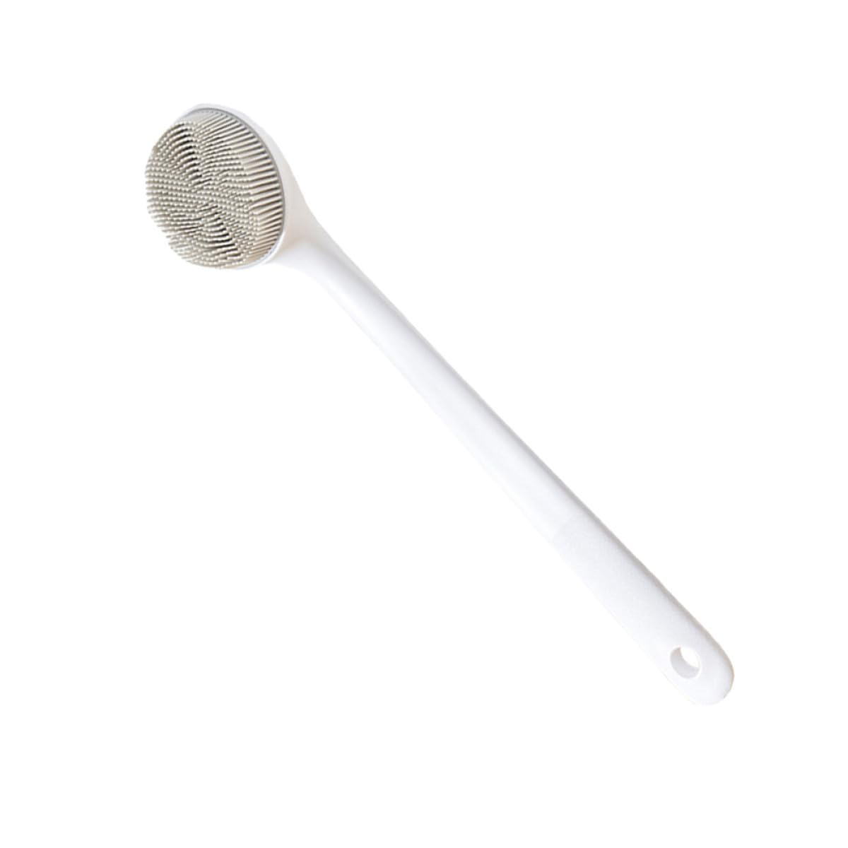 Housoutil 2 Piezas cepillo de silicona para fregar cepillo de baño de mango largo cepillo de exfoliación corporal cepillo de baño para la espalda fregadoras de limpieza de espalda limpio