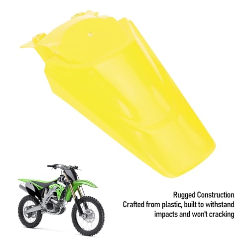 aqxreight Motorcycle Rear Mudguard Protector ABS Plastics Tail Mudguard Replacement for KLX 110 KX65 Motorcross Dirt Pit Bike DRZ110 RM65 (Yellow) by aqxreight - Image 6