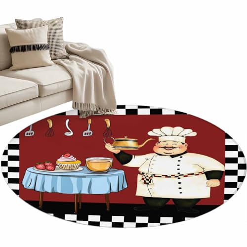 Tapete redondo Homechoid 3ft para interiores miniatura 1