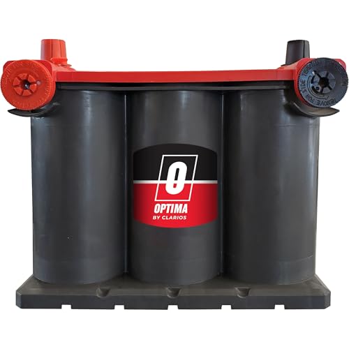 OPTIMA Batteries High Performance 75/25 RedTop Sealed AGM Car, Truck, and SUV Starting Battery, 720 CCA, Dual SAE and GM Terminals, Maintenance Free, Versitile Mounting