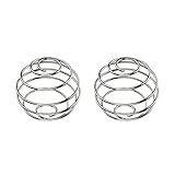  JEJA Bola Mezcladora de Acero Inoxidable, 2Pcs Mezclador de Proteínas, Coctelera de Proteínas, Botella Taza Batidor De Alambre, para Deporte, Fitness,4.5X5.5 cm