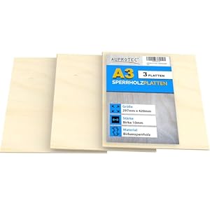 AUPROTEC AU-MPX10-A3 Sperrholzplatten 3x A3