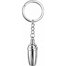 Shaker Keychain Alcohol Keychains Bag Charms for Women with Creative Drink Accessories, Cute Key Chains Gifts for Girls, Boys, Mixologists and Cocktail Lovers