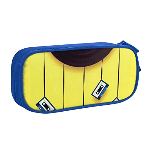 FJAUOQ Disques vinyles et Bandes étui à Crayons Grande capacité Stylo marqueur boîte Sac de Maquillage Polyester Papeterie Organisateur avec pour Le Bureau de l'école