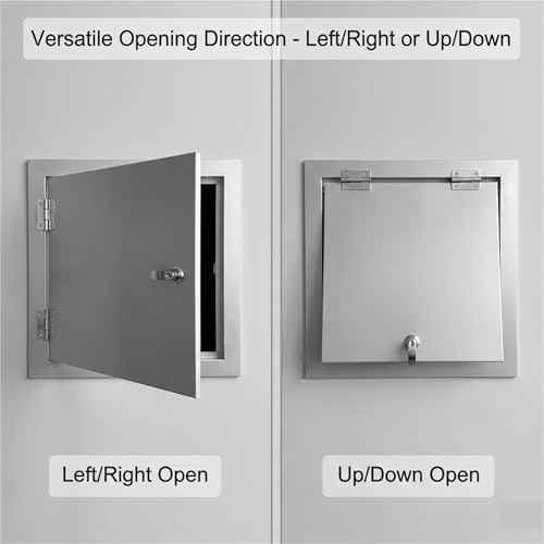 Gömme Kilitlenebilir Metal Erişim Paneli60x60cm Tavan/Duvar için Alüminyum Kapak Sıhhi Tesisat ve Elektrik Hizmetleri için Evrensel Muayene Kapısı - Görsel 2