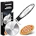 SCHVUBENR Premium Pizzaschneider - Superscharfer Pizzaroller aus Edelstahl - Leicht zu schneiden und zu reinigen - Sp&uuml;lmaschinenfest - F&uuml;r gro&szlig;e und kleine Pizza - K&uuml;chenutensilien - Schwarz