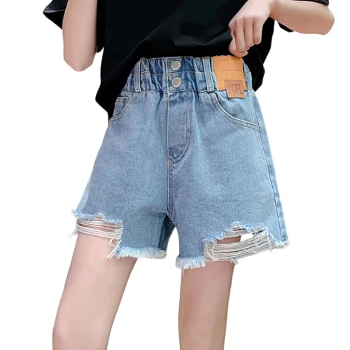 Shorts et bermudas fille jean jorts tendance coupe large ado taille haute