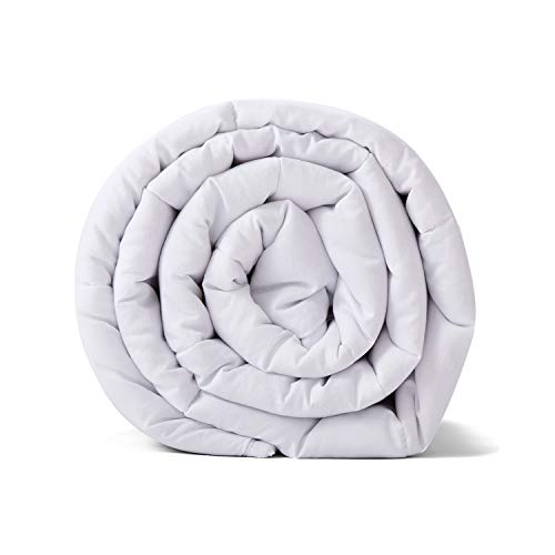 TONGDADA California King Size Weighted Blanket | 90''x108'',40lbs | Perfect for Couples,Designed for Heavy Weight Enthusiasts | Premium Cotton Material with Glass Beads | White