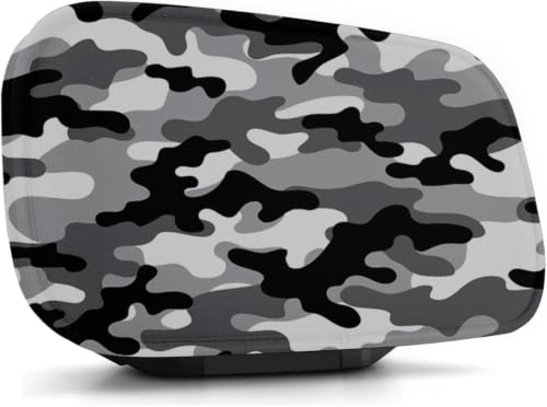 Image of Helix 7 Cover, Waterproof Fish Finder Cover, Compatible with UC H7 / Helix 7 Screen Cover, Neoprene Protects Your Screen (Black and White ash Camouflage)