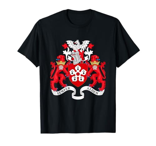 Leicester Camiseta Escudo de armas Camiseta Bandera recuerdo Camiseta