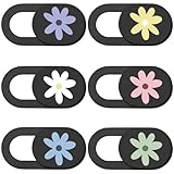 Motif: Le motif de fleurs de marguerites ajoute une touche ludique et agréable à vos appareils tout en assurant une couverture de confidentialité. Un design charmant pour une solution pratique